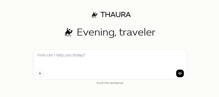 🔥 موقع ذكاء اصطناعي "عربي" مجاني اسمه Thaura AI (ثورا AI)