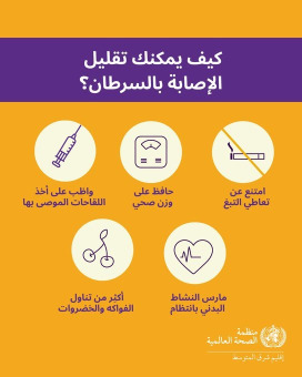 كيف يمكنك تقليل خطرَ الإصابة بالسرطان؟